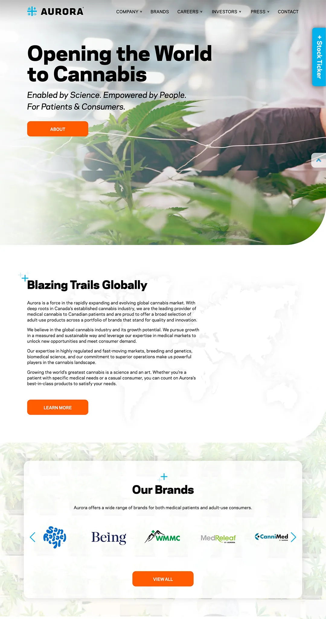 fsd-porfolio-hero-aurora Aurora Canabis Homepage Screenshot
