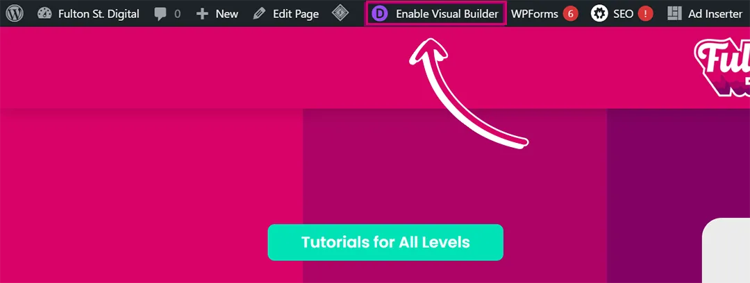 Screenshot 2024-02-09 233125 copy Enable Visual Builder button on front-end