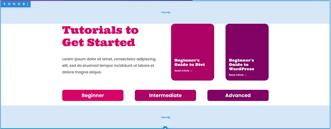 Screenshot 2024-02-09 235204 copy Showing section spacing in Divi