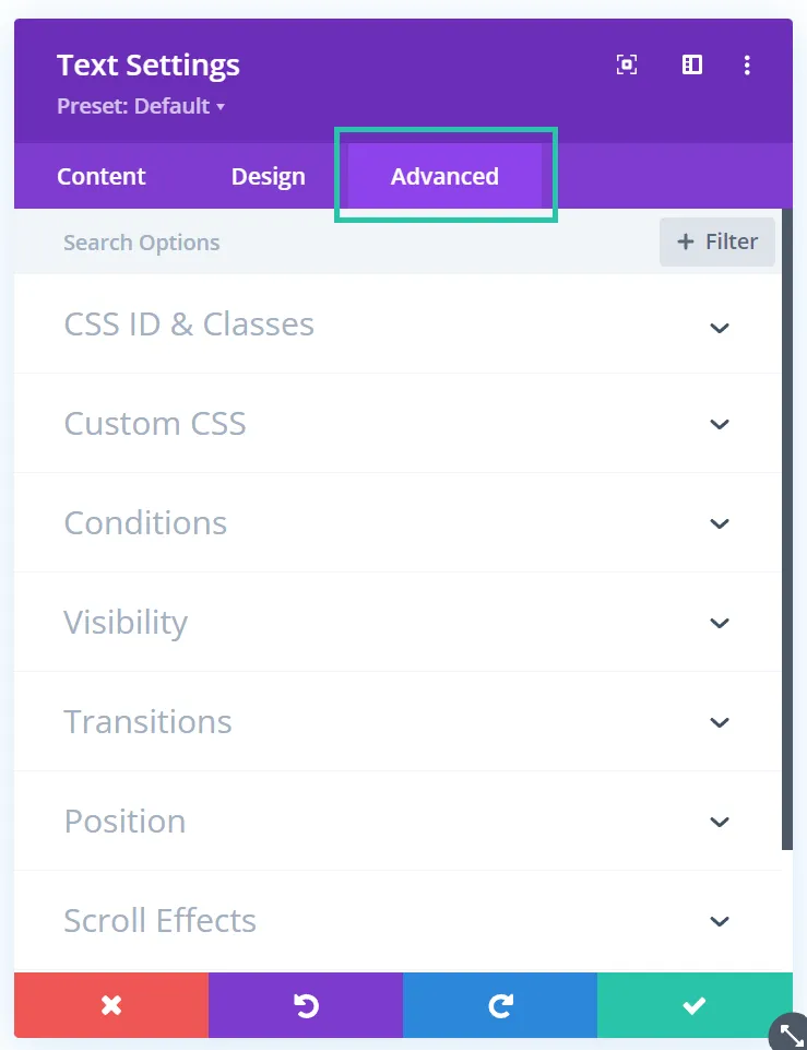 Screenshot 2024-02-10 010525 copy Advanced Tab in Divi