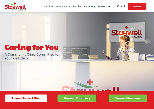 Staywell Medical Clinic Homepage
