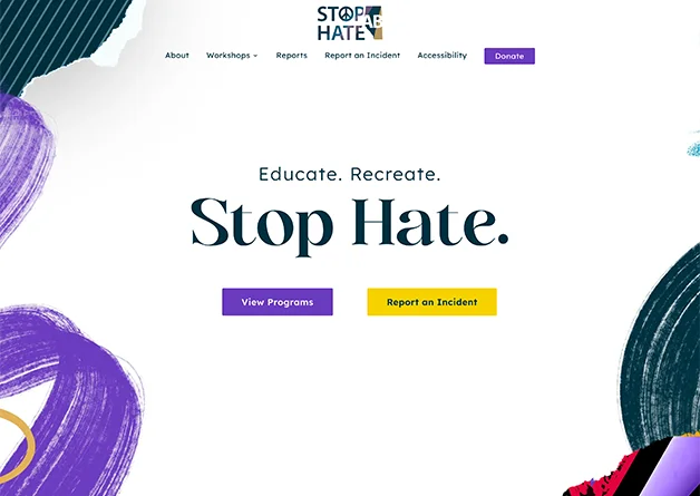 Stop Hate Homepage